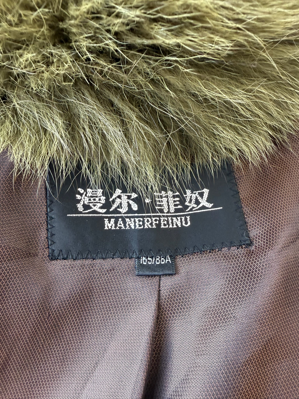 Dark green fox fur leopard print pig leather fitted leather jacket